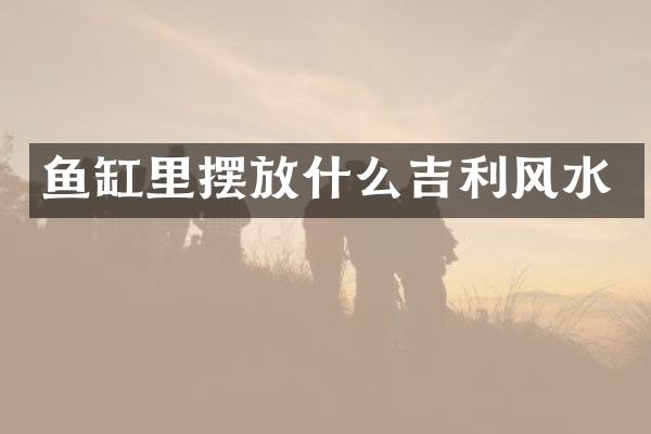 鱼缸里摆放什么吉利风水