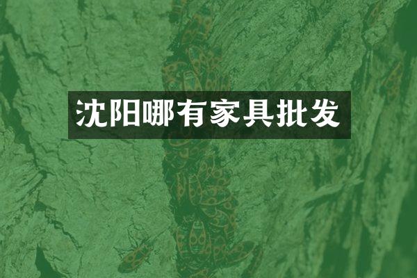 沈阳哪有家具批发