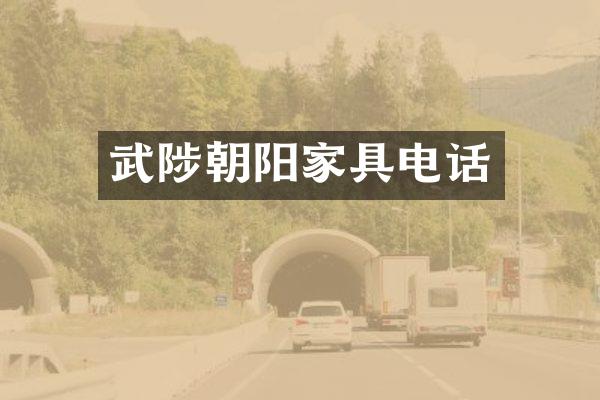 武陟朝阳家具电话