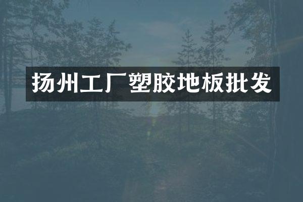 扬州工厂塑胶地板批发