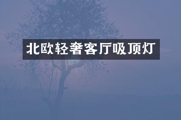 北欧轻奢客厅吸顶灯
