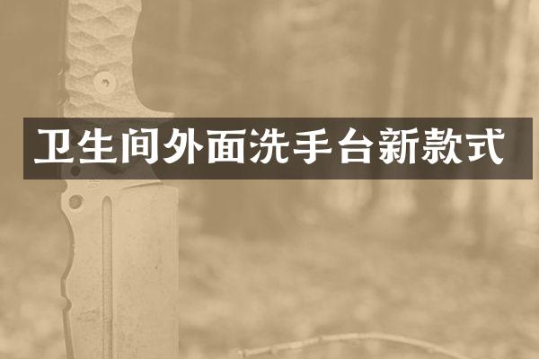 卫生间外面洗手台新款式