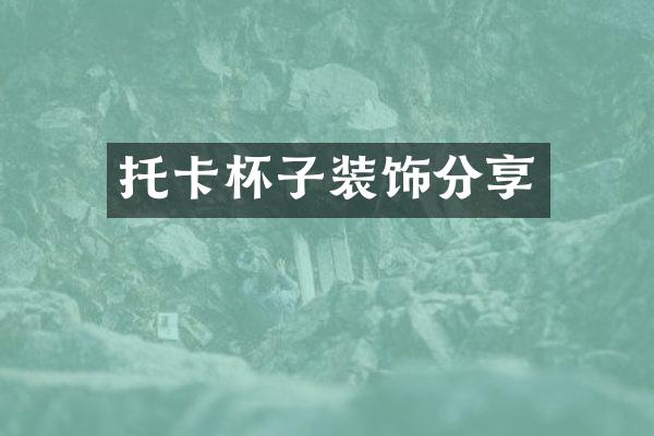 托卡杯子装饰分享