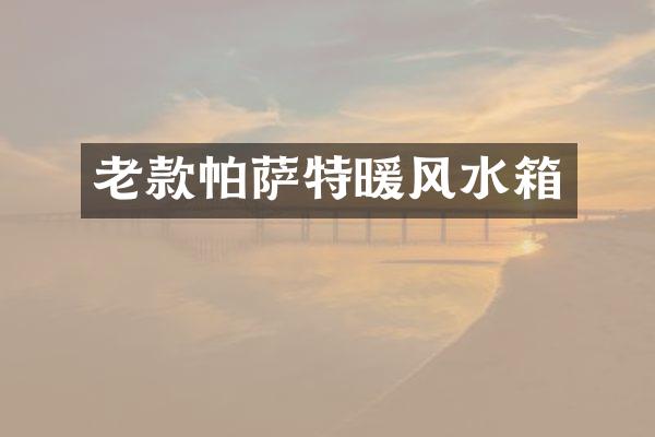 老款帕萨特暖风水箱