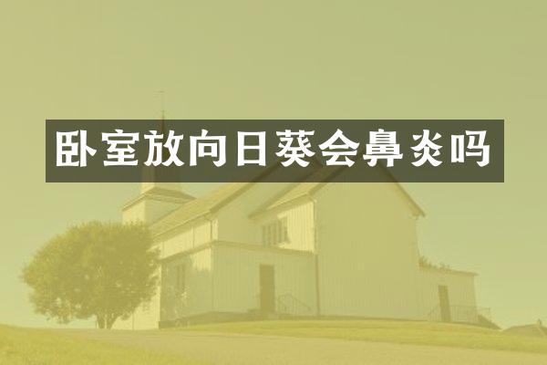 卧室放向日葵会鼻炎吗