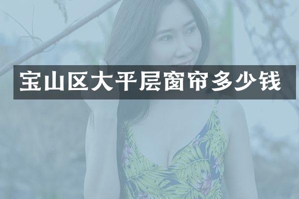 宝山区大平层窗帘多少钱