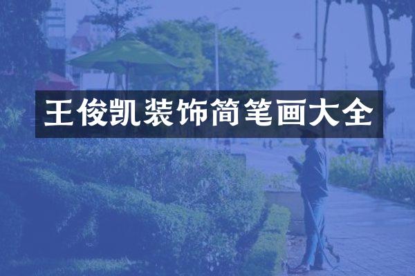 王俊凯装饰简笔画大全