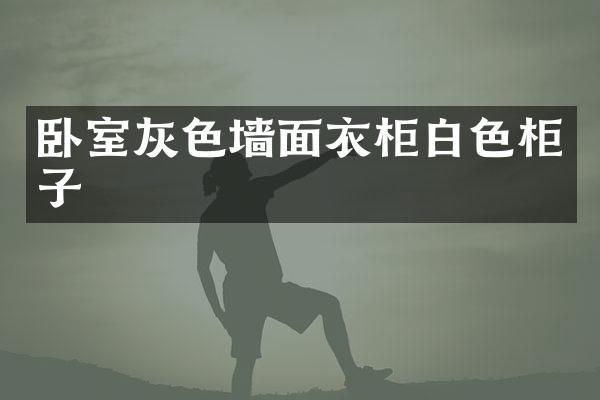 卧室灰色墙面衣柜白色柜子