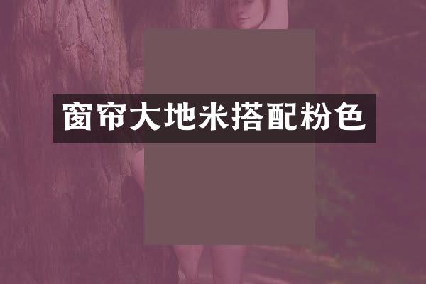 窗帘大地米搭配粉色