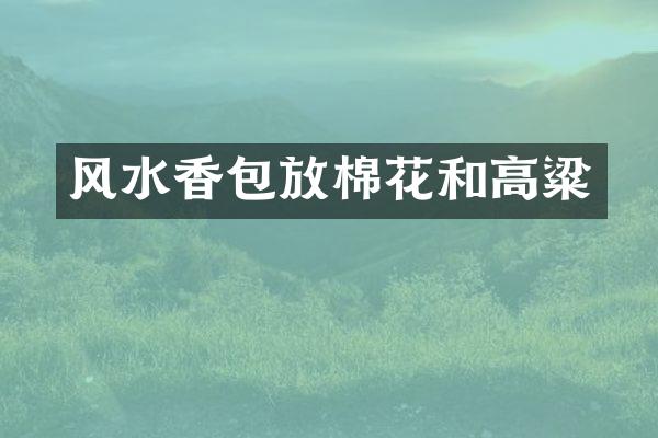 风水香包放棉花和高粱