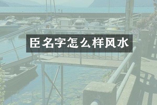 臣名字怎么样风水