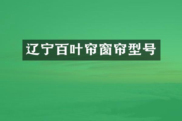 辽宁百叶帘窗帘型号