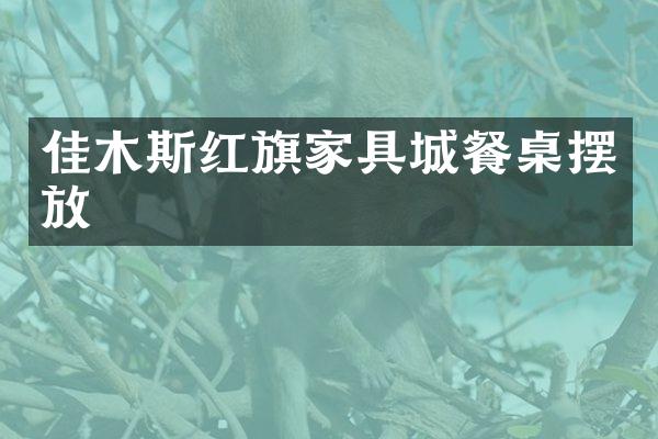 佳木斯红旗家具城餐桌摆放