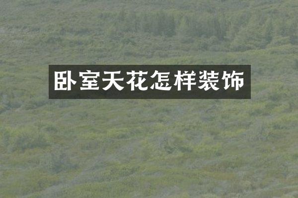 卧室天花怎样装饰