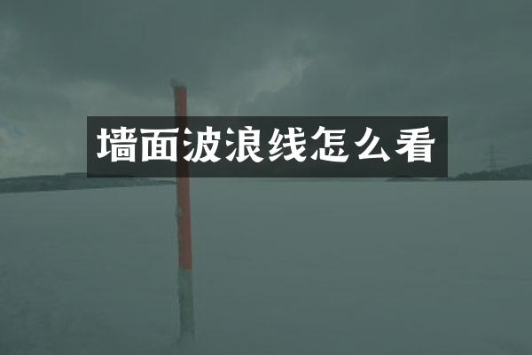 墙面波浪线怎么看