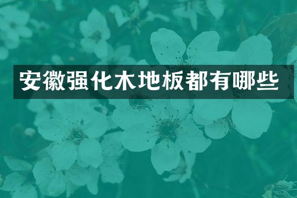 安徽强化木地板都有哪些