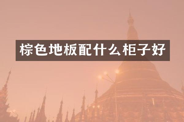 棕色地板配什么柜子好