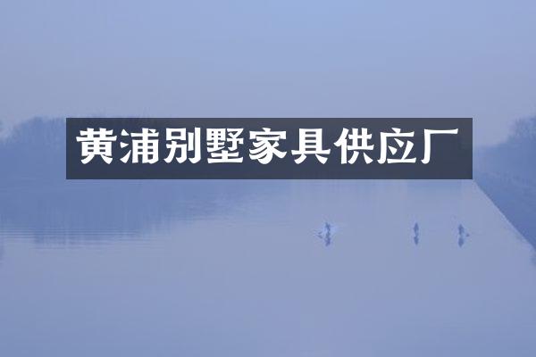 黄浦别墅家具供应厂