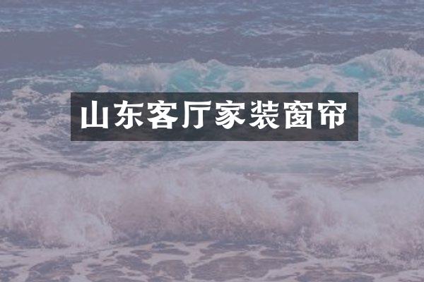 山东客厅家装窗帘