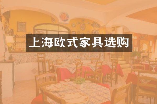 上海欧式家具选购
