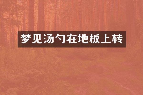 梦见汤勺在地板上转