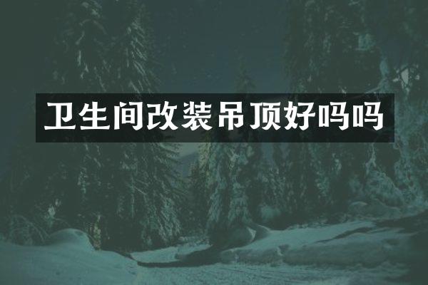 卫生间改装吊顶好吗吗