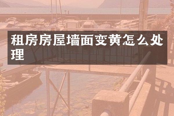 租房房屋墙面变黄怎么处理