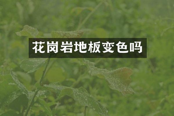 花岗岩地板变色吗