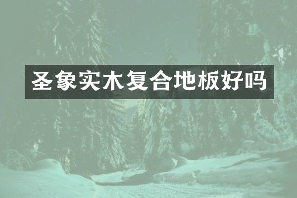 圣象实木复合地板好吗