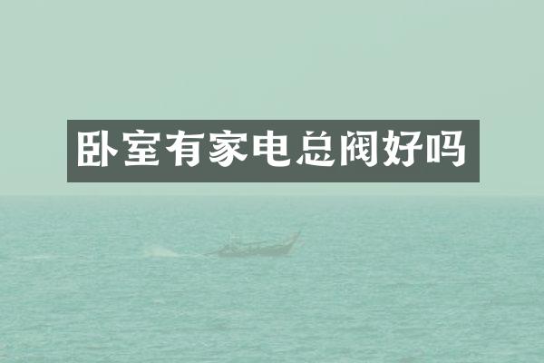 卧室有家电总阀好吗