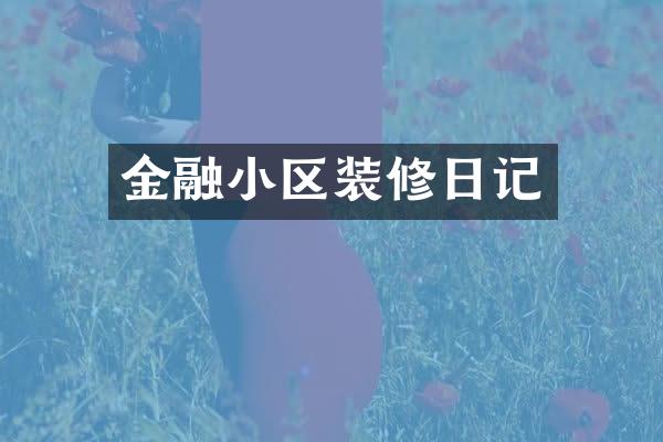 金融小区装修日记