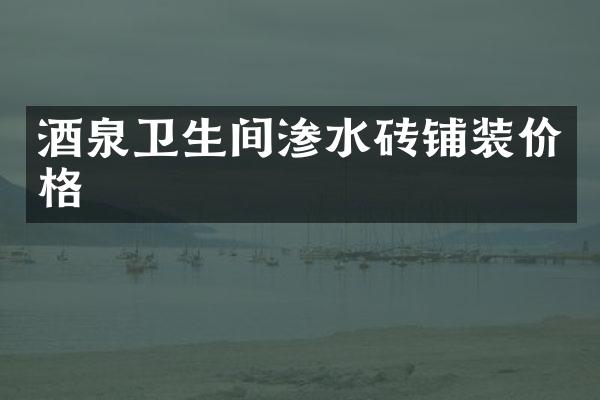 酒泉卫生间渗水砖铺装价格