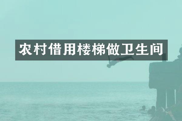 农村借用楼梯做卫生间