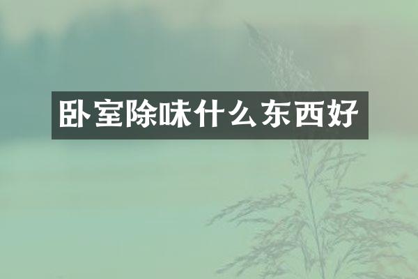 卧室除味什么东西好