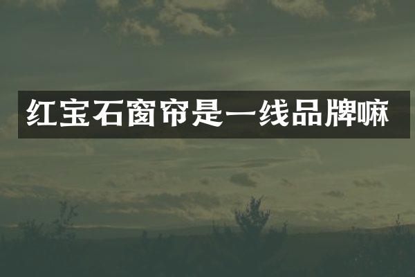 红宝石窗帘是一线品牌嘛