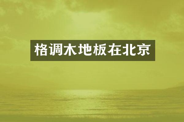 格调木地板在北京