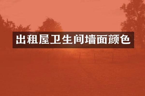 出租屋卫生间墙面颜色