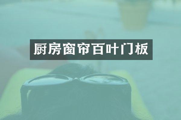 厨房窗帘百叶门板