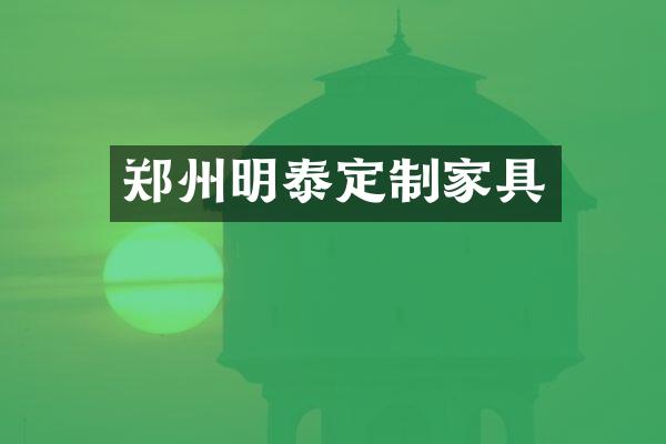 郑州明泰定制家具