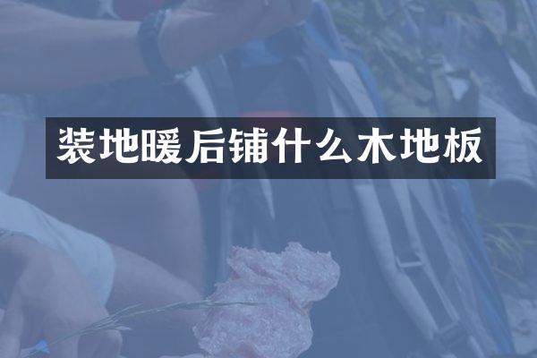 装地暖后铺什么木地板