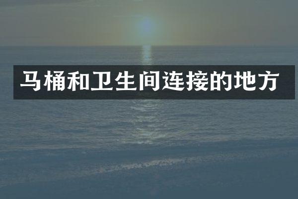 马桶和卫生间连接的地方