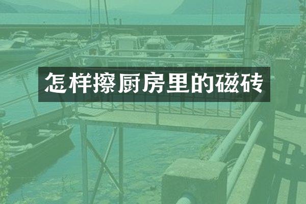 怎样擦厨房里的磁砖