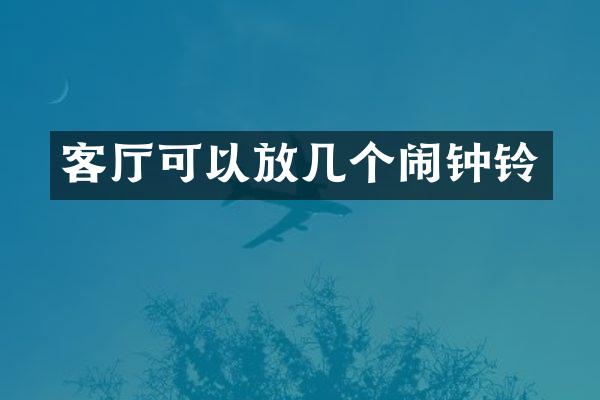 客厅可以放几个闹钟铃
