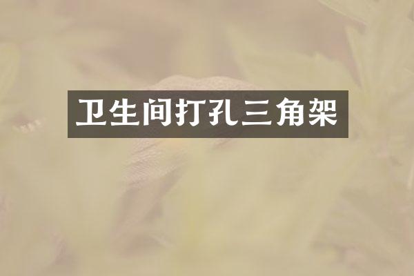 卫生间打孔三角架