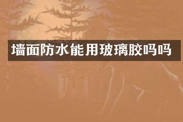 墙面防水能用玻璃胶吗吗