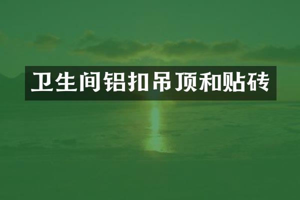 卫生间铝扣吊顶和贴砖