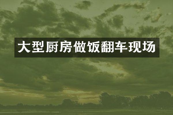 大型厨房做饭翻车现场