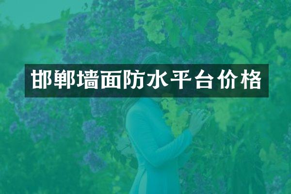 邯郸墙面防水平台价格