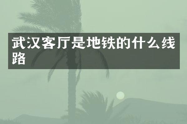 武汉客厅是地铁的什么线路