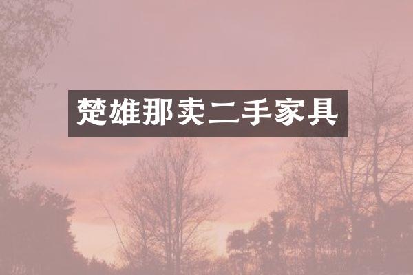楚雄那卖二手家具